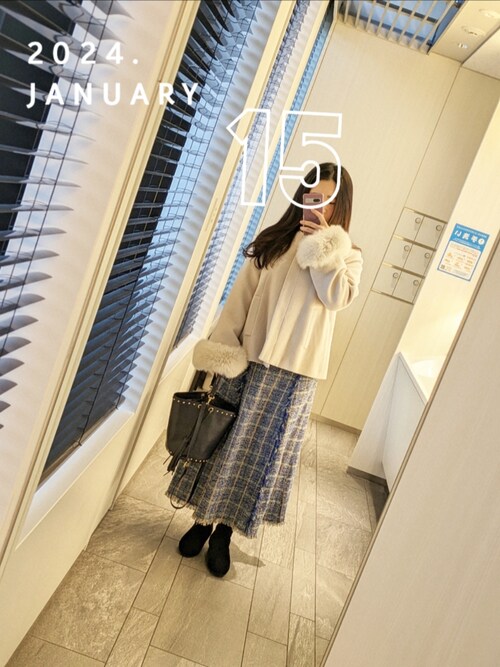 NOLLEY'S Sophi（ノーリーズソフィ）の「アンゴラ袖ファーショート