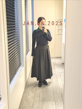 「EMMEL REFINES（エメルリファインズ）のアイテム」を使った、mokoさん（レディース・157cm）の冬コーディネート