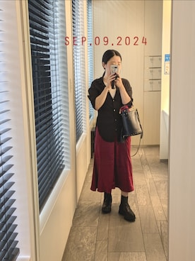「SOREL（ソレル）のアイテム（シューズ）」を使った、mokoさん（レディース・157cm）の秋コーディネート