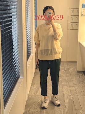 「Pierrot（ピエロ）のアイテム」を使った、mokoさん（レディース・157cm）の夏コーディネート