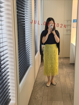「EMMEL REFINES（エメルリファインズ）のアイテム」を使った、mokoさん（レディース・157cm）の秋コーディネート