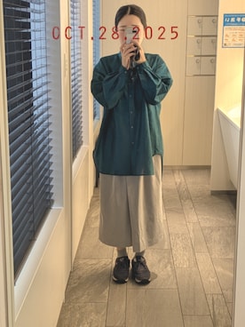 「アイテム（スカート）」を使った、mokoさん（レディース・157cm・30代）の秋コーディネート