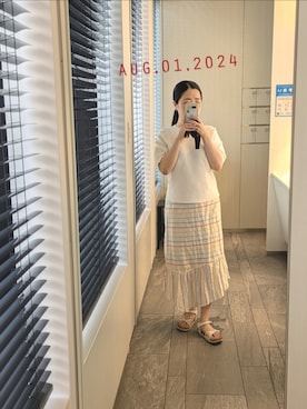「EMMEL REFINES（エメルリファインズ）のアイテム」を使った、mokoさん（レディース・157cm）の秋コーディネート