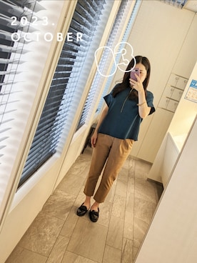 「Diego Bellini（ディエゴベリーニ）のアイテム」を使った、mokoさん（レディース・157cm）の秋コーディネート