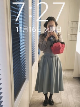 「Diego Bellini（ディエゴベリーニ）のアイテム」を使った、mokoさん（レディース・157cm）の秋コーディネート