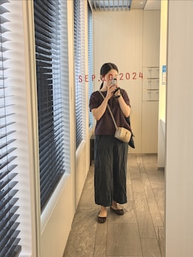 「EMMEL REFINES（エメルリファインズ）のアイテム」を使った、mokoさん（レディース・157cm）の秋コーディネート