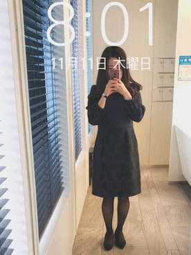 「anatelier（アナトリエ）のアイテム」を使った、mokoさん（レディース・157cm）の秋コーディネート