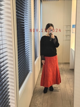 「EMMEL REFINES（エメルリファインズ）のアイテム」を使った、mokoさん（レディース・157cm）の秋コーディネート