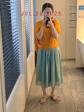 「アイテム（その他パンツ）」を使った、mokoさん（レディース・157cm）の夏コーディネート