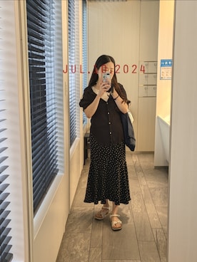 「&. NOSTALGIA（アンドドットノスタルジア）のアイテム」を使った、mokoさん（レディース・157cm）の秋コーディネート