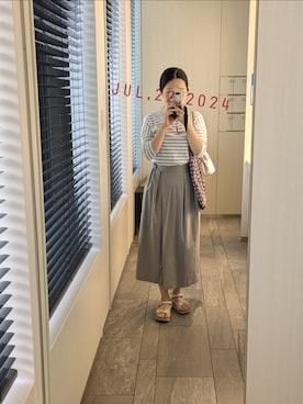 「WORK TRIP OUTFITS GREEN LABEL RELAXING（ワークトリップアウトフィッツグリーンレーベル リラクシング）のアイテム」を使った、mokoさん（レディース・157cm）の秋コーディネート