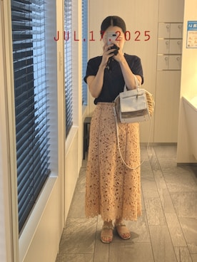 「アイテム（ハンドバッグ）」を使った、mokoさん（レディース・157cm・30代）の夏コーディネート