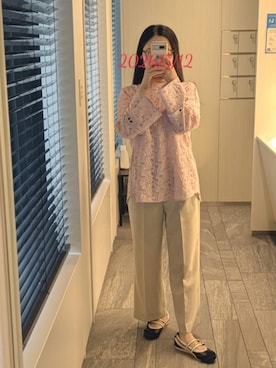 「green label relaxing（グリーンレーベルリラクシング）のアイテム」を使った、mokoさん（レディース・157cm）の夏コーディネート