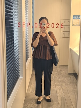 「EMMEL REFINES（エメルリファインズ）のアイテム」を使った、mokoさん（レディース・157cm）の秋コーディネート