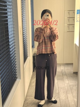 「green label relaxing（グリーンレーベルリラクシング）のアイテム」を使った、mokoさん（レディース・157cm）の夏コーディネート