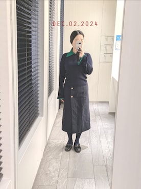 「EMMEL REFINES（エメルリファインズ）のアイテム」を使った、mokoさん（レディース・157cm）の冬コーディネート