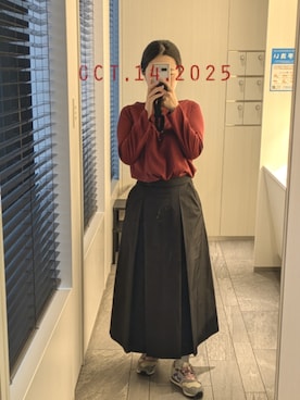 「Pierrot（ピエロ）のアイテム」を使った、mokoさん（レディース・157cm）の秋コーディネート