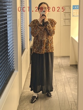 「SESTO（セスト）のアイテム」を使った、mokoさん（レディース・157cm）の冬コーディネート