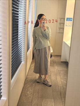 「WORK TRIP OUTFITS GREEN LABEL RELAXING（ワークトリップアウトフィッツグリーンレーベル リラクシング）のアイテム」を使った、mokoさん（レディース・157cm）の夏コーディネート