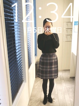 「OFUON（オフオン）のアイテム」を使った、mokoさん（レディース・157cm）の冬コーディネート