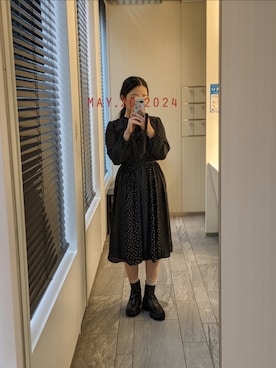 「SOREL（ソレル）のアイテム（シューズ）」を使った、mokoさん（レディース・157cm）の秋コーディネート
