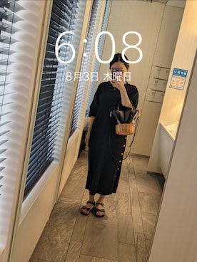 「ラタンバッグ」｜mokoさん（レディース・157cm）の夏コーディネート