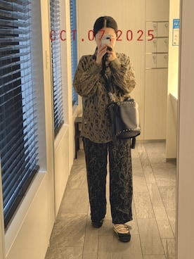 「アイテム（バレエシューズ）」を使った、mokoさん（レディース・157cm・30代）の秋コーディネート
