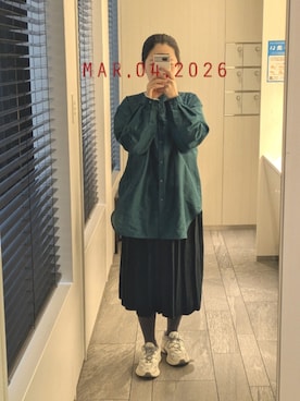 「LACOSTE（ラコステ）のアイテム」を使った、mokoさん（レディース・157cm）の春コーディネート