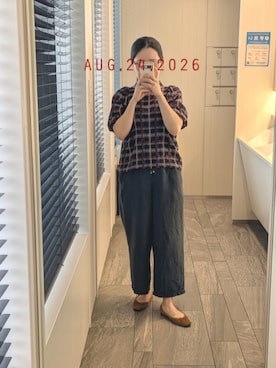 「EMMEL REFINES（エメルリファインズ）のアイテム」を使った、mokoさん（レディース・157cm）の秋コーディネート