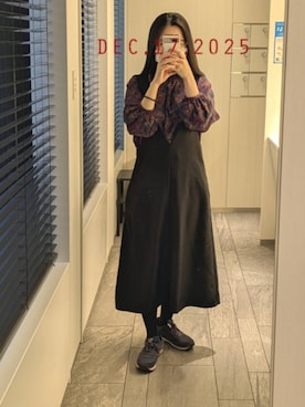 「WALSH（ウォルシュ）のアイテム」を使った、mokoさん（レディース・157cm）の冬コーディネート