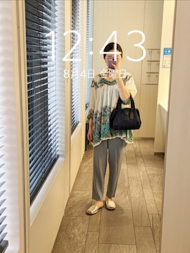 「Felisi（フェリージ）のアイテム」を使った、mokoさん（レディース・157cm）の夏コーディネート