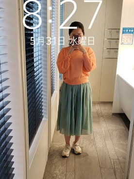 「シャーベットカラー」｜mokoさん（レディース・157cm）の春コーディネート