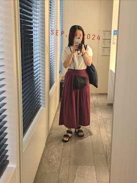 「suicoke（スイコック）のアイテム」を使った、mokoさん（レディース・157cm）の秋コーディネート