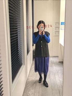 「PICCIN（ピッチン）のアイテム」を使った、mokoさん（レディース・157cm）の冬コーディネート