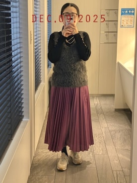 「EMMEL REFINES（エメルリファインズ）のアイテム」を使った、mokoさん（レディース・157cm）の冬コーディネート