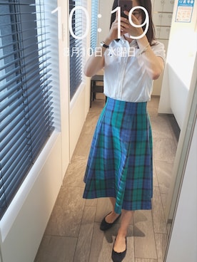 「anatelier（アナトリエ）のアイテム」を使った、mokoさん（レディース・157cm）の夏コーディネート