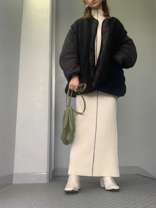 TODAYFUL（トゥデイフル）の「スティッチニットドレス（ワンピース
