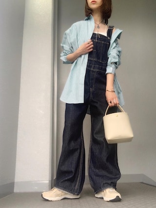 【SLOBE IENA】LE DENIM BIG オーバーオール SLOBE IENA(スローブイエナ)の「LE DENIM デニムオーバーオール