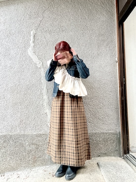 「ファッションを楽しもう」｜「アイテム（その他トップス）」を使った、もぴこさん（レディース・160cm）の冬コーディネート
