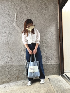 「classicalelf（クラシカルエルフ）の大人が着るのはこれ。2way花柄刺繍ブラウス。（シャツ/ブラウス）」を使った、もぴこさん（レディース・160cm）の春コーディネート