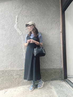 「blue」｜「アイテム（サンダル）」を使った、もぴこさん（レディース・160cm）の夏コーディネート