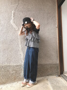 もぴこさん（レディース・160cm）の夏コーディネート