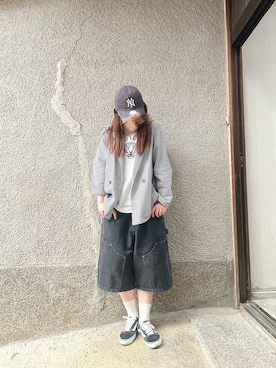 「WHIMSIC（ウィムジック）のアイテム」を使った、もぴこさん（レディース・160cm）の夏コーディネート