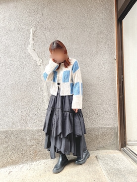 「CLEA（クレア）のアイテム（スカート）」を使った、もぴこさん（レディース・160cm）の春コーディネート