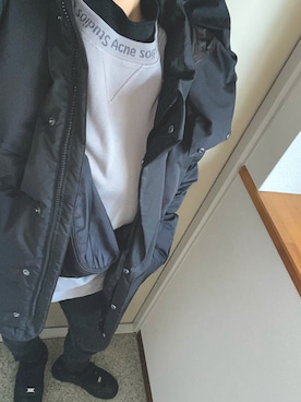 「AF1」｜「アイテム（ダウンジャケット/コート）」を使った、KKK_888さん（レディース・165cm）の冬コーディネート