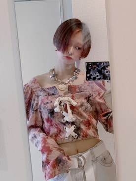 「ヘソだし」｜ᐢ⩌⌯⩌ᐢさん（レディース・154cm・20代）の秋コーディネート