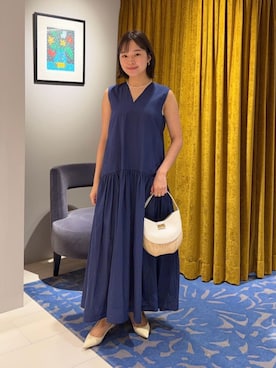 「DES PRES（デ・プレ）のアイテム」を使った、WatanabeTOMORROWLANDさん（レディース・162cm）の夏コーディネート