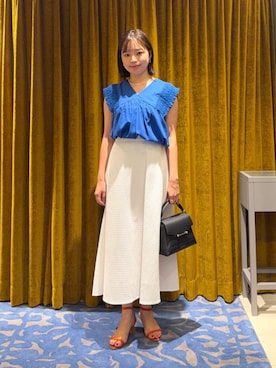 「BALLSEY（ボールジィ）のアイテム」を使った、WatanabeTOMORROWLANDさん（レディース・162cm）の夏コーディネート