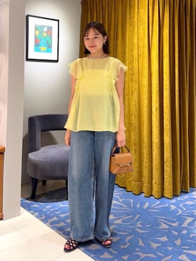 「RED CARD TOKYO（レッドカード）のアイテム」を使った、WatanabeTOMORROWLANDさん（レディース・162cm）の夏コーディネート