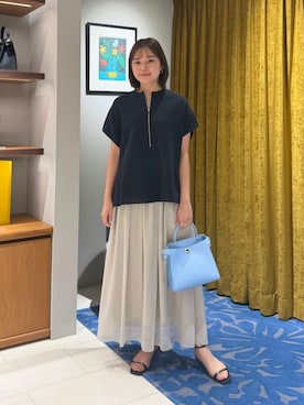 「BALLSEY（ボールジィ）のアイテム」を使った、WatanabeTOMORROWLANDさん（レディース・162cm）の夏コーディネート
